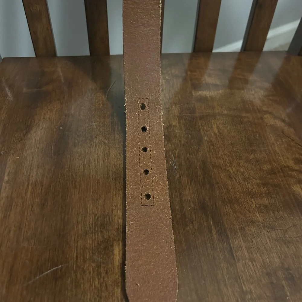 Fossil Brown Genuine Stitched Leather Belt Sz‎ 40